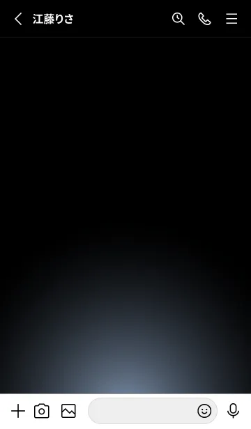 [LINE着せ替え] SILVER LIGHT ICON THEME -Echo Blue-の画像2