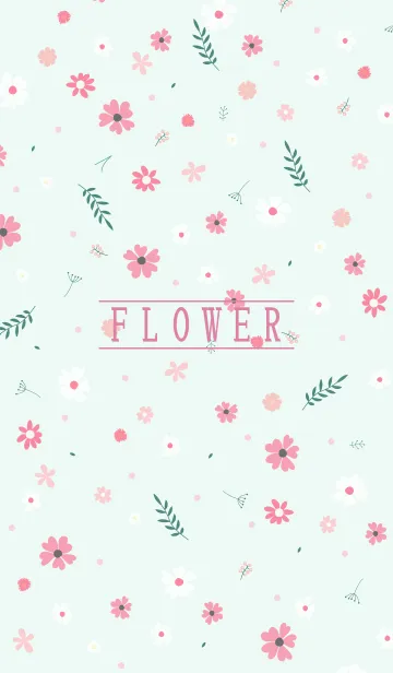 [LINE着せ替え] MANY FLOWERS GREEN 17の画像1