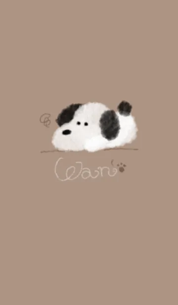 [LINE着せ替え] 〜ふわふわ ワンの着せ替え～の画像1