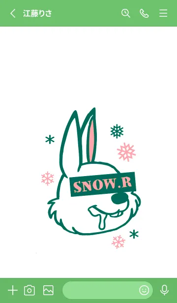 [LINE着せ替え] スノー ラビット _12の画像2
