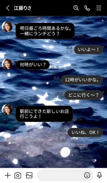 [LINE着せ替え] 夜の月 月の海 #DkF_3。の画像3