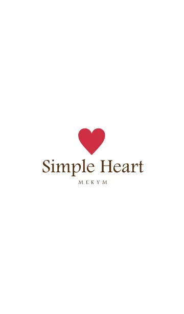 [LINE着せ替え] SIMPLE HEART-LOVE 16の画像1