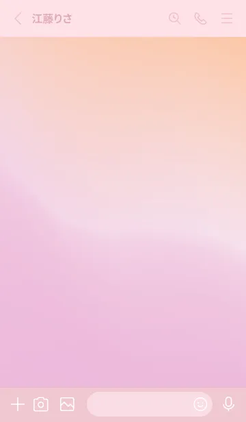 [LINE着せ替え] gradation ORANGE&PINK 13の画像2