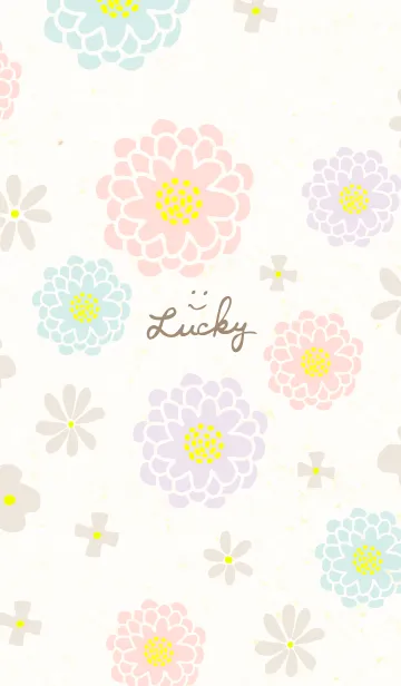 [LINE着せ替え] 和紙に花4の画像1