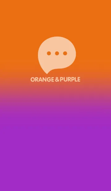 [LINE着せ替え] Orange & Purple V3 (JP)の画像1