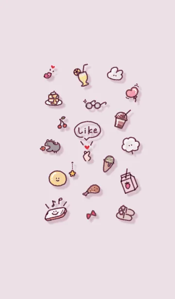 [LINE着せ替え] お洒落なアイコン2✿バイオレット04_1の画像1