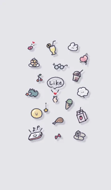 [LINE着せ替え] お洒落なアイコン2✿ウィスタリア08_1の画像1