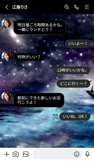 [LINE着せ替え] 夜の月 月の海 #DkF_28。の画像3