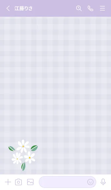 [LINE着せ替え] かわいい白い花束22の画像2