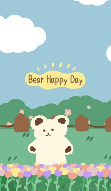 [LINE着せ替え] Bear happy dayの画像1