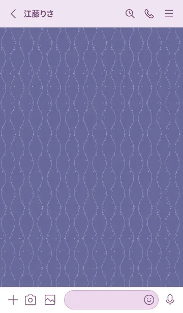 [LINE着せ替え] 和音 立涌と音符 紅掛花色の画像2