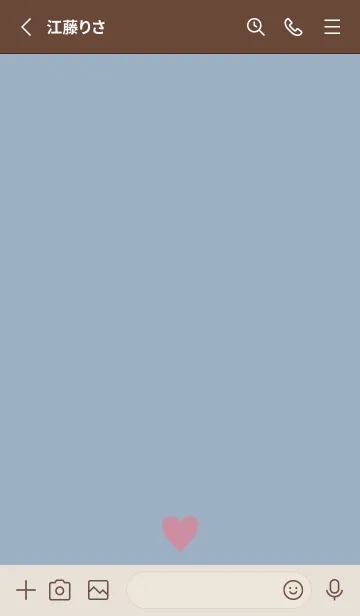 [LINE着せ替え] Simple Heart Blue - MEKYM 14の画像2