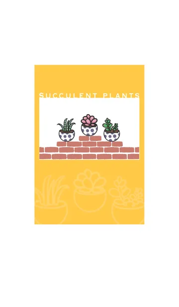 [LINE着せ替え] Succulents J-Tartrazineの画像1