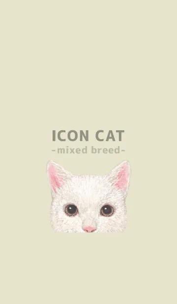 [LINE着せ替え] ICON CAT - ミックス - PASTEL YE/10の画像1