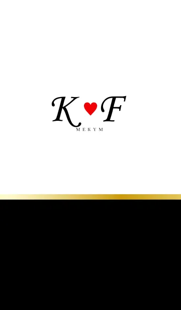 [LINE着せ替え] LOVE-INITIAL K&F イニシャル 6の画像1