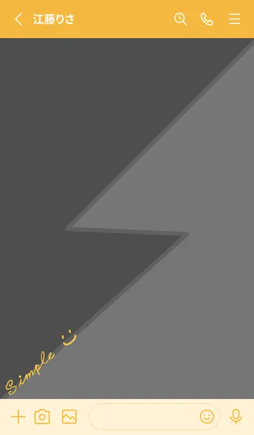 [LINE着せ替え] LightningJ-yellow.grayの画像2