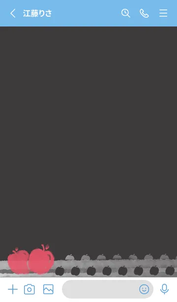 [LINE着せ替え] Smudged Apple J-Indigo.Pinkの画像2