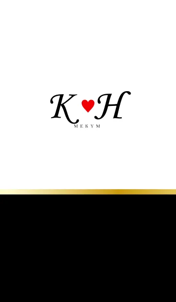 [LINE着せ替え] LOVE-INITIAL K&H イニシャル 6の画像1