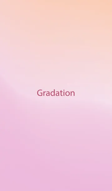 [LINE着せ替え] gradation ORANGE&PINK 14の画像1