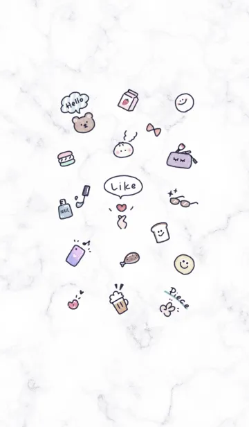 [LINE着せ替え] お洒落アイコン2✿ウィスタリア08_1の画像1