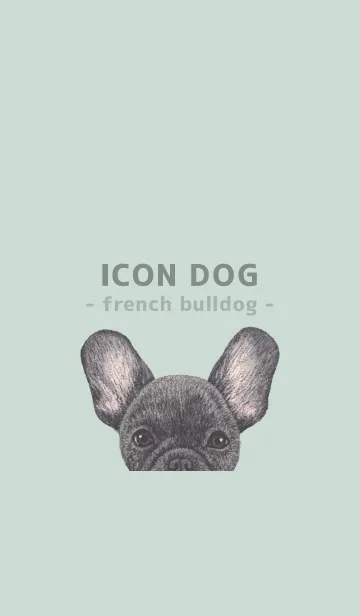 [LINE着せ替え] ICON DOG - フレンチブルドッグ - GR/01の画像1