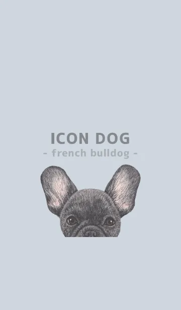 [LINE着せ替え] ICON DOG - フレンチブルドッグ - BL/01の画像1