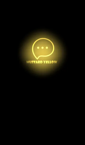 [LINE着せ替え] Mustard Yellow Neon Theme V3 (JP)の画像1