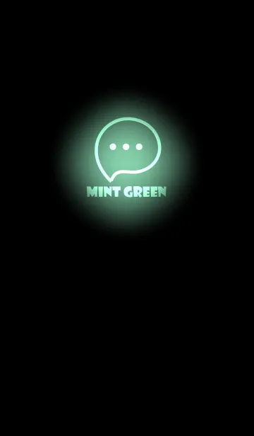 [LINE着せ替え] Mint Green Neon Theme V3 (JP)の画像1