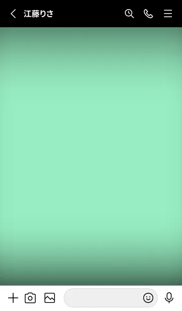 [LINE着せ替え] Mint Green Neon Theme V3 (JP)の画像2