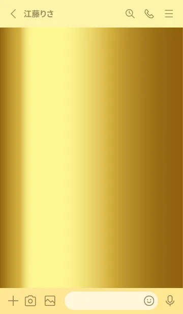 [LINE着せ替え] Simple Gradation -GOLD 15-の画像2