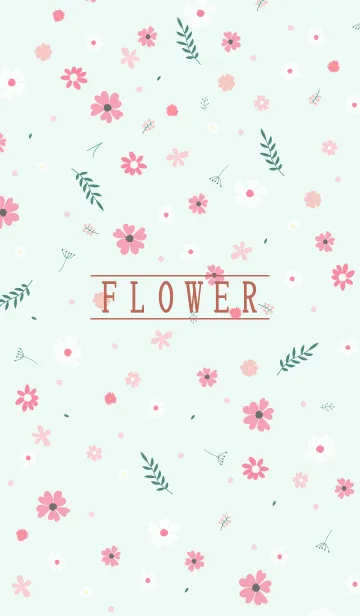 [LINE着せ替え] MANY FLOWERS GREEN 18の画像1