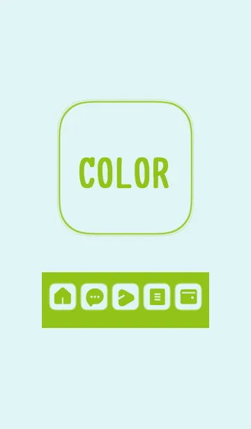 [LINE着せ替え] green color B19の画像1