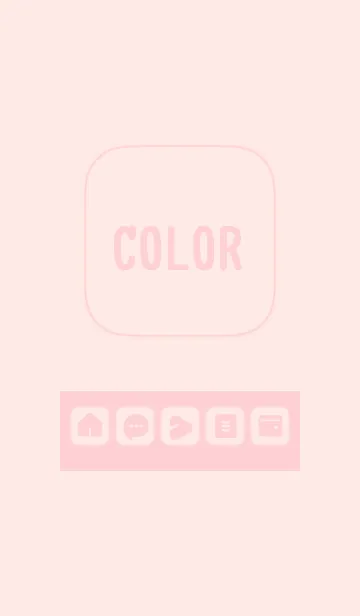 [LINE着せ替え] pink color B07の画像1