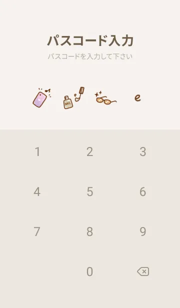 [LINE着せ替え] お洒落アイコン2✿ベージュ05_1の画像4