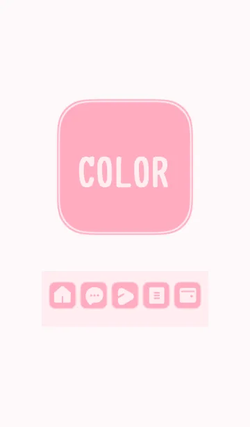 [LINE着せ替え] pink color B09の画像1