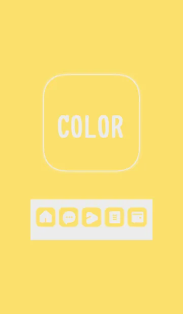 [LINE着せ替え] yellow color B06の画像1