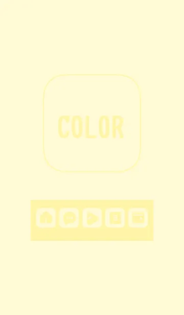 [LINE着せ替え] yellow color B10の画像1