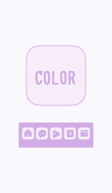 [LINE着せ替え] purple color B07の画像1