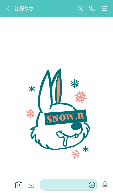 [LINE着せ替え] スノー ラビット _13の画像2
