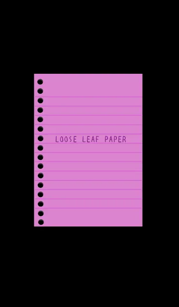 [LINE着せ替え] カラールーズリーフ/ワインレッド/ブラックの画像1