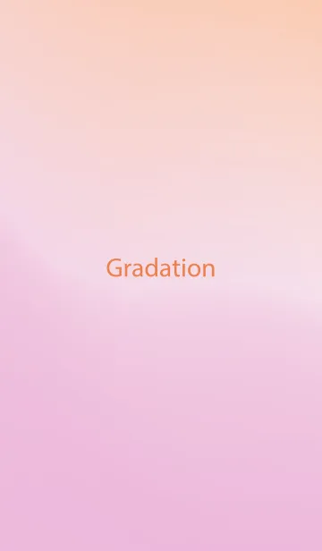 [LINE着せ替え] gradation ORANGE&PINK 15の画像1