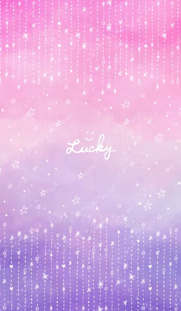 [LINE着せ替え] 星 キラキラ グラデーション34の画像1