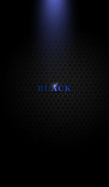 [LINE着せ替え] ブラックが好き、青バージョンの画像1