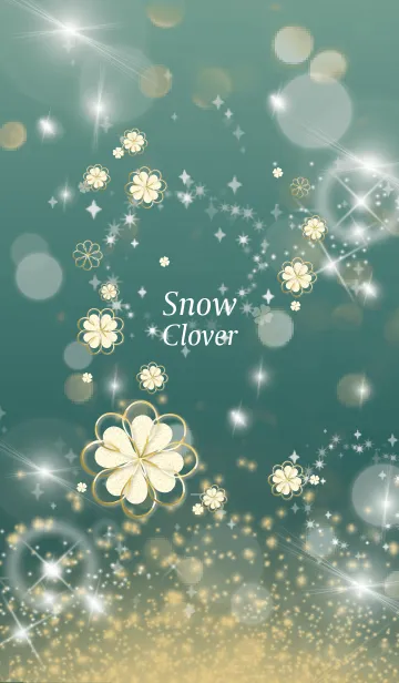 [LINE着せ替え] カーキ : 全運気UP！ snow cloverの画像1