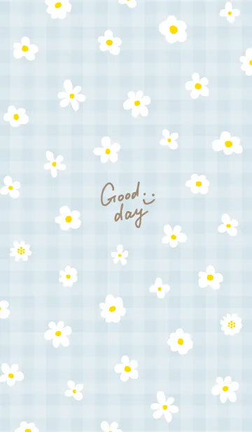 [LINE着せ替え] かわいい白い小花柄13の画像1