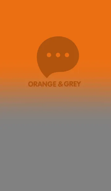 [LINE着せ替え] Orange & Grey V3 (JP)の画像1