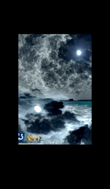 [LINE着せ替え] 夜の月 月の海 #DkJ_33。の画像1