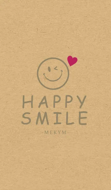 [LINE着せ替え] HAPPY SMILE KRAFT LOVE-MEKYM 10の画像1