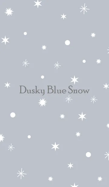 [LINE着せ替え] Dusky Blue Gray Snow.MEKYM 3の画像1