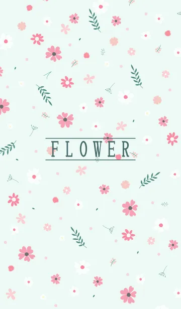 [LINE着せ替え] MANY FLOWERS GREEN 20の画像1